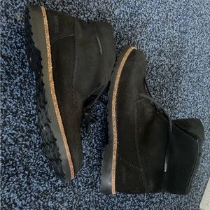 Birkenstock Black Suede Ankle Boots